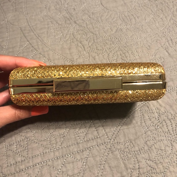 Gold glitter clutch - Picture 2 of 3